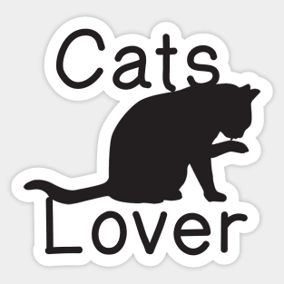 Cats lover Sticker